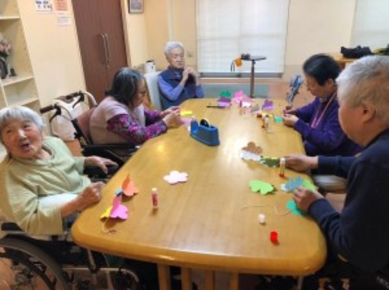 お花飾り作成イベント