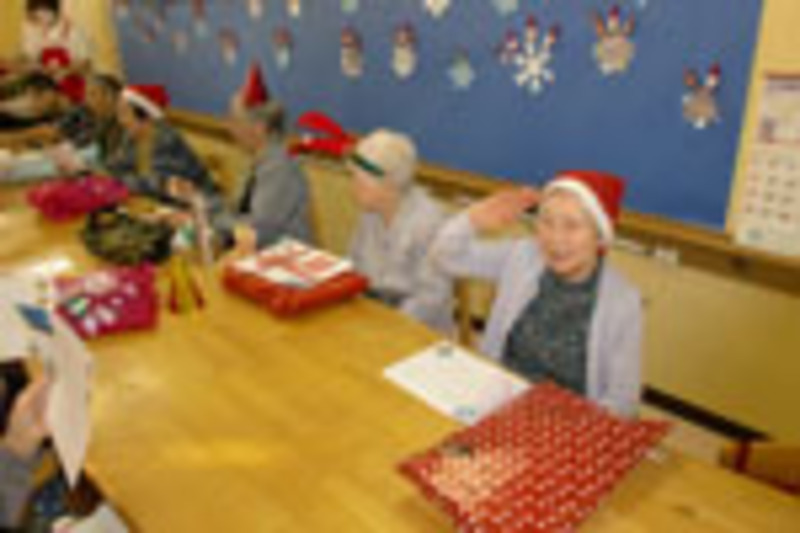 クリスマス会での一コマ