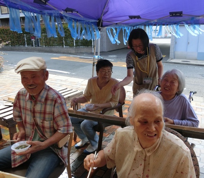 流しそうめん♪
