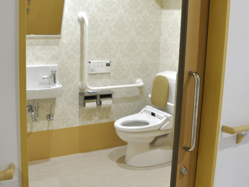 広く設計されたトイレは、とても使いやすいです。