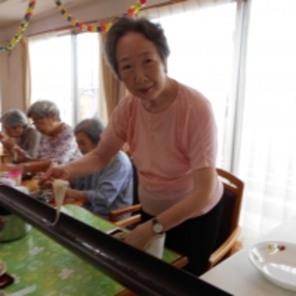 流しそうめん＊２階