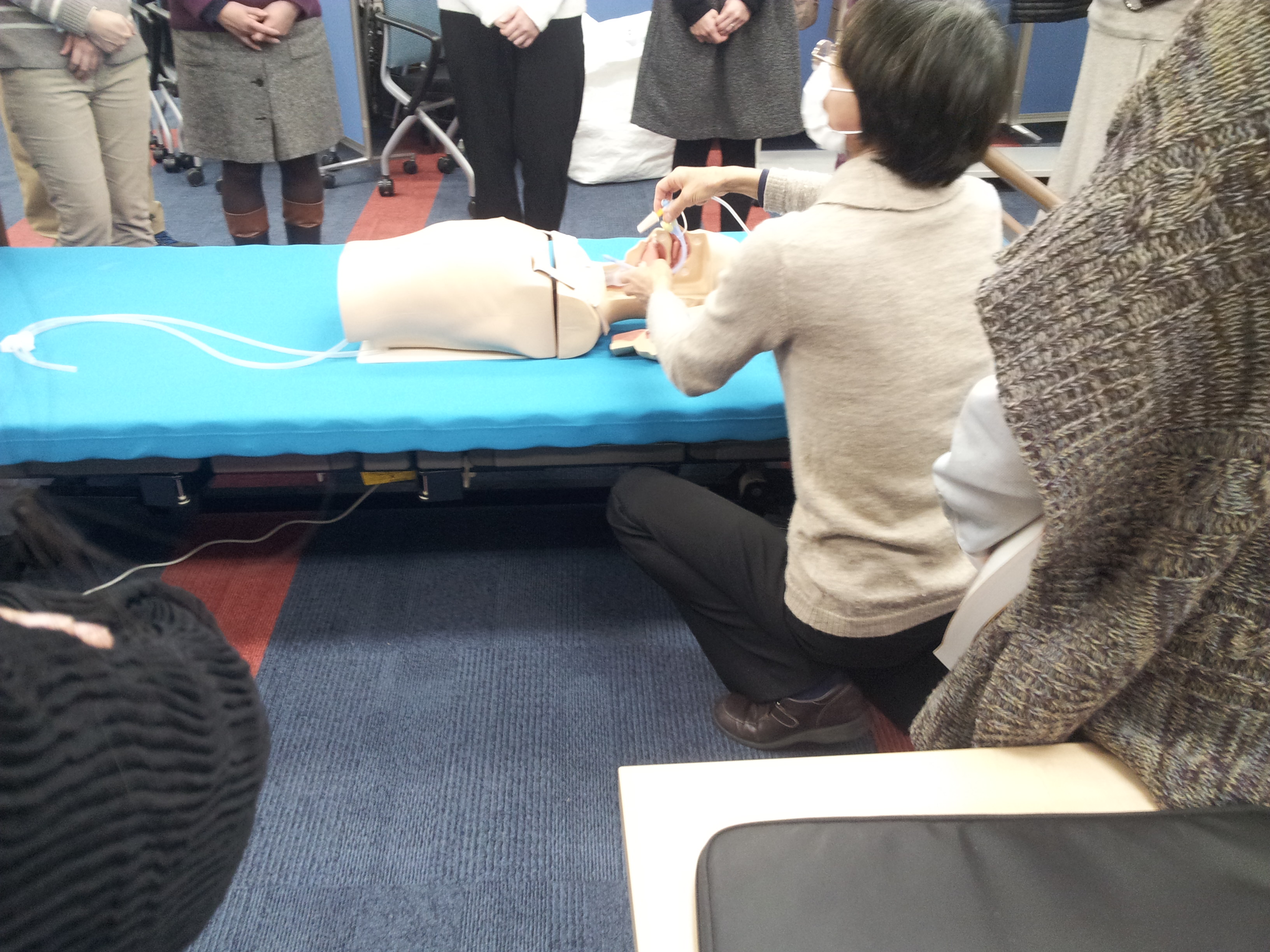 先生に注意される
