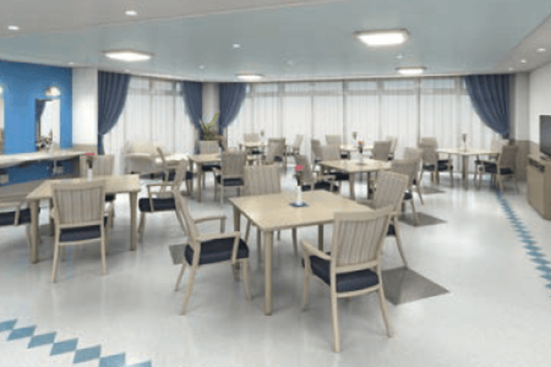 1F/4F サントリーニ島風フロア